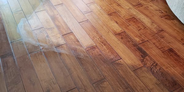 Hardwood floor cleaning by Steam It! Cleaning Services